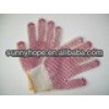 PVC dotted cotton gloves